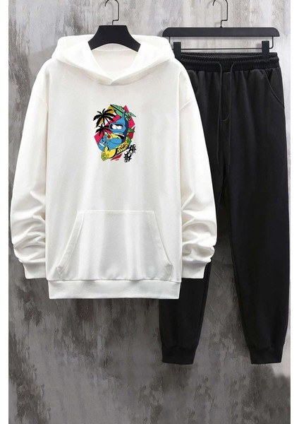 Uygun Tarz Only Trendwear Crazy Banana Baskılı Eşofman Takımı