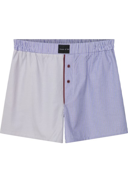 Lyron Unisex Koton Çizgili Şort