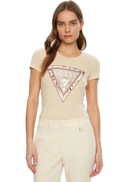 Ss Cn Cheeta Logo Trıangle Tee
