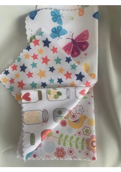 Çiçek Sepeti Mikrofiber 4lü Mutfak Bezi 32X32 - Karışıkmodelli -Dörtlü Mutfak Bezi -1ADET Dörtlü Set indirimleri