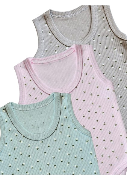 Pamuk Kız Bebek Çocuk Zıbın Body 3lü Set fiyatları