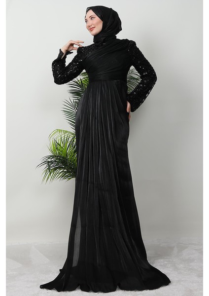 Tülay Taşlı Abiye Siyah