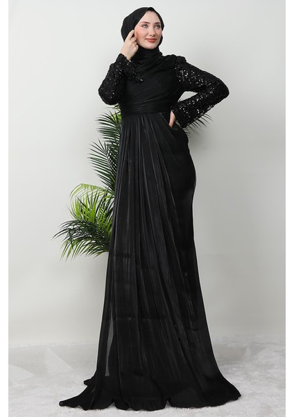 Tülay Taşlı Abiye Siyah modelleri