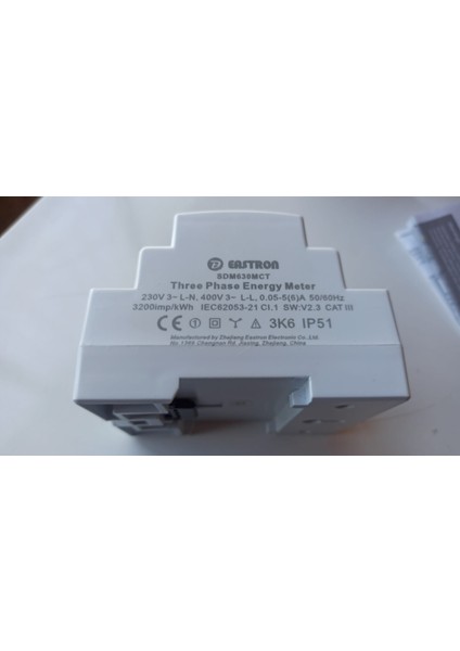 Eastron Üç Fazlı SDM630MCT Approved Onaylı Çok Fonksiyonlu Modbus Akıllı Mini Güç Enerji Ölçer Eastron