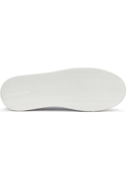 Erkek Siyah Bağcıklı Kalın Tabanlı Deri Sneaker 25SFD750618