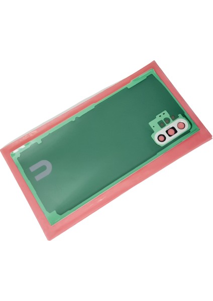 Samsung Galaxy Note 10 Plus Uyumlu Arka Kapak Batarya Kapağı - Mavi - Full Lensli