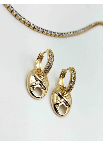 Xuping Gold Taşlı Küpe