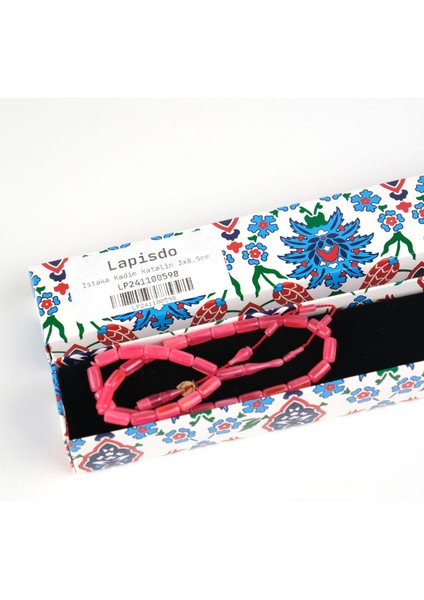 Kadim Katalin Eski Amerikan Istaka Kapsül Kesim 4.5X9 Mm Tesbih -Pembe indirimleri
