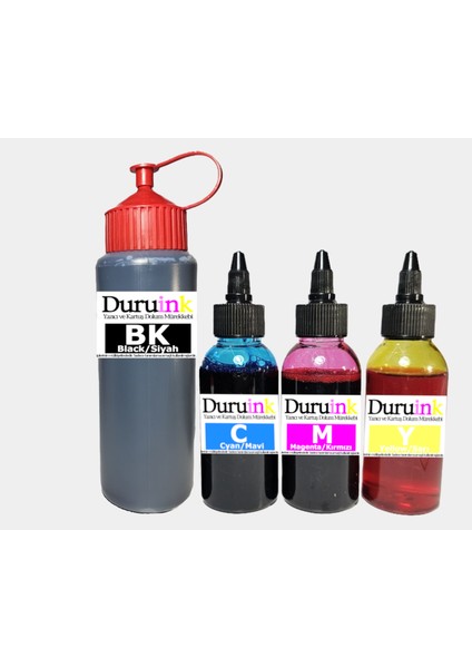 Duruınk Canon TS3450 (PG-545 CL-546) Uyumlu Kartuş Dolum Seti 500ML SİYAH+3X100ML Renkli Mürekkep modelleri