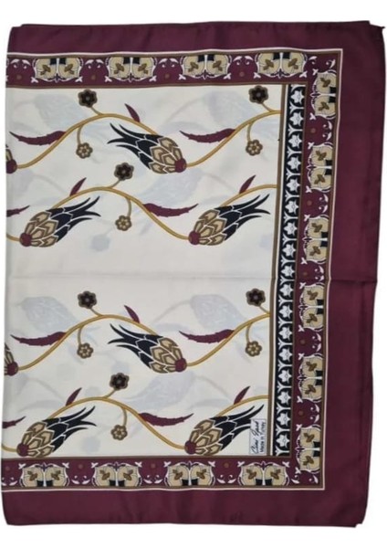Lale Desenli Rayon Şal -Fular