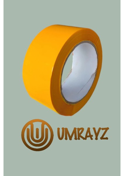 6 Adet Sarı Koli Bandı 45 mm x 100 m Renkli Hotmelt Koli Bantı Koli Bant Renkli Bant