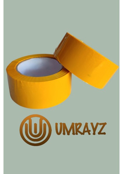 6 Adet Sarı Koli Bandı 45 mm x 100 m Renkli Hotmelt Koli Bantı Koli Bant Renkli Bant