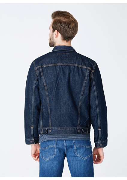 The Trucker Jacket Rockr Regular Fit Erkek Denim Ceket 72334-0557 Beden: L