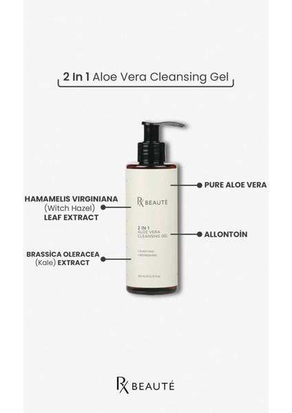 2 In 1 Aloe Vera Cleansing Gel Yıkama Jeli modelleri