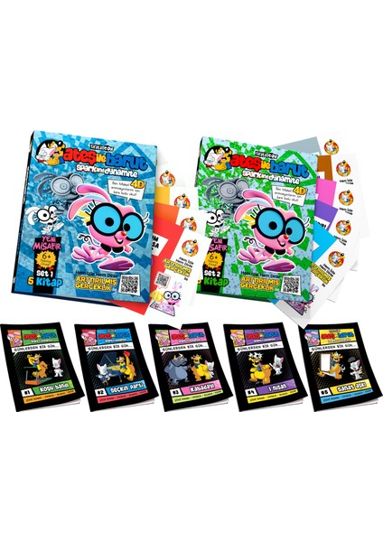 | Yeni Misafir Ar (4d) Animasyonlu Kitap Tam Set (Set 1&set2) + Günlerden Bir Gün Çizgi Roman Serisi Tam Set 1&2&3&4&5 | İlk&Ortaokul Çocuk Kitabı | Psikolog Onaylı Çocuk Hikaye Kitabı