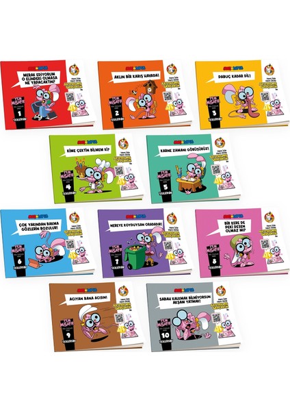 | Yeni Misafir Ar (4d) Animasyonlu Kitap Tam Set (Set 1&set2) + Günlerden Bir Gün Çizgi Roman Serisi Tam Set 1&2&3&4&5 | İlk&Ortaokul Çocuk Kitabı | Psikolog Onaylı Çocuk Hikaye Kitabı