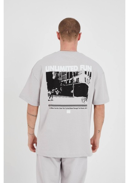 Unisex Baskılı Bisiklet Yaka Tshirt modelleri