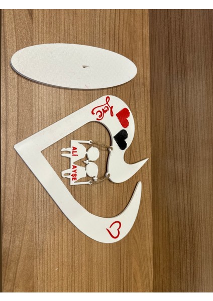 Kişiye Özel Isimli Sallanan Çift Dekor (Sipariş Sonrası Isim Belirtiniz) fiyatları
