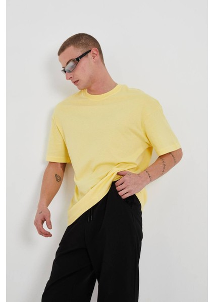 Oversize Baskısız Düz Unisex Tshirt