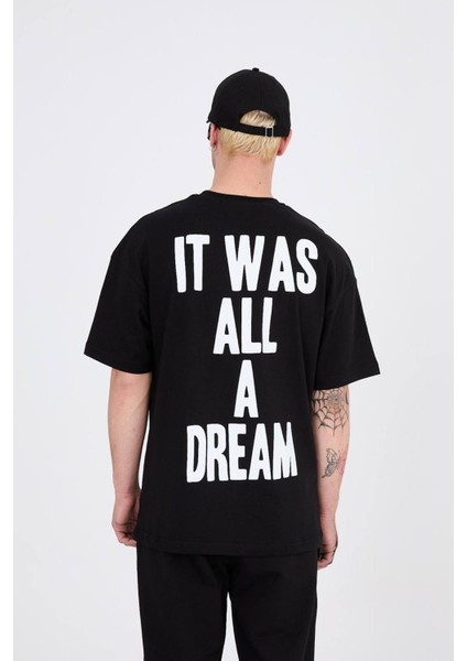 Oversize Bisiklet Yaka Baskılı Tshirt fiyatları