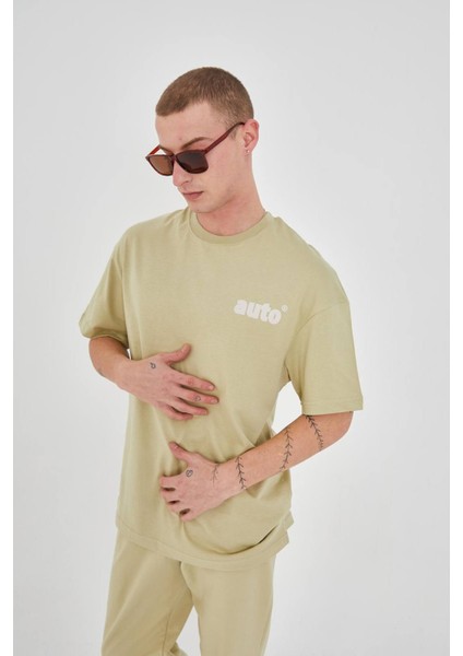 Yazı Baskılı Unisex Bisiklet Yaka Tshirt modelleri