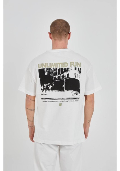 Unisex Baskılı Bisiklet Yaka Tshirt fiyatları