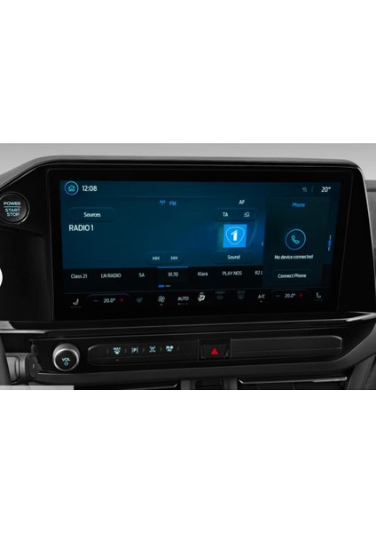 Ford Tourneo Custom 13 Inç Navigasyon Uyumlu Nano Ekran Koruyucu 2024 2025