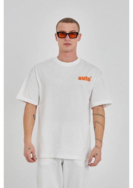 Yazı Baskılı Unisex Bisiklet Yaka Tshirt modelleri