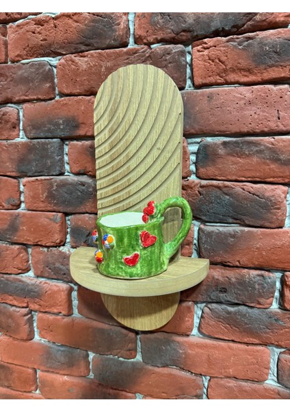 Dekoratif Gökkuşağı Duvar Rafı 38 x 15