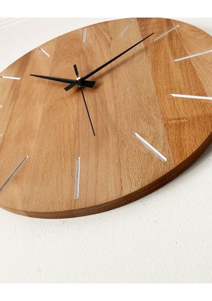 Ahşap Minimalist Duvar Saati, Ev Dekorasyonu, Modern Rustik Duvar Saati, Fikri
