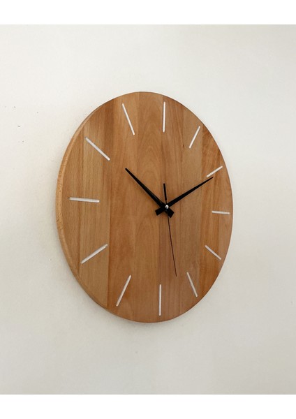 Ahşap Minimalist Duvar Saati, Ev Dekorasyonu, Modern Rustik Duvar Saati, Fikri
