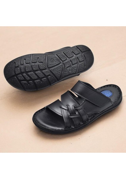 Jel Taban 057 TAM ORTOPEDİK Günlük Hakiki Deri Erkek Terlik İçi Dışı Hakiki Deri modelleri