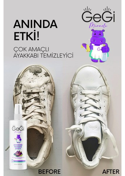 Ayakkabı Temizleme Yenileme Bakım Spreyi 150 ml