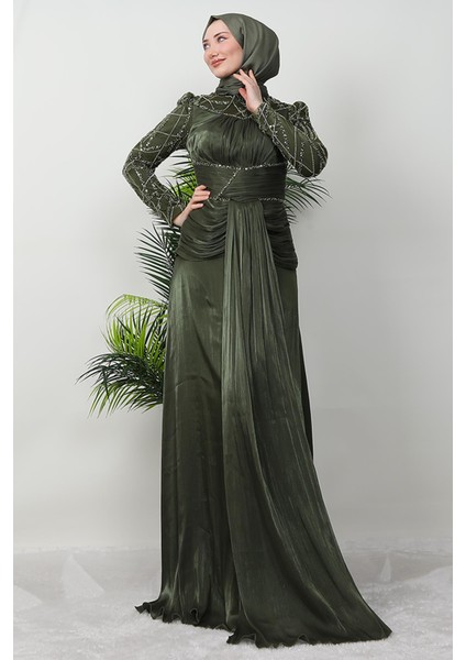 Çağla Taşlı Abiye Haki fırsatları