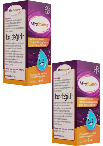 Mirabalance Probiyotik Damla 5 ml x 2 Adet