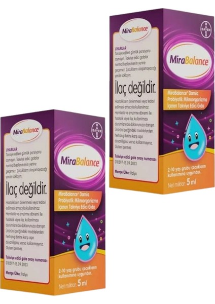 Mirabalance Probiyotik Damla 5 ml x 2 Adet