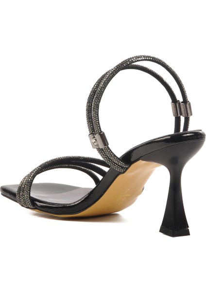 Siyah Rugan Kadın Topuklu Sandalet fırsatları