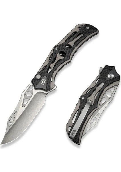 Biophase Flipper & Button Lock Knife Aluminum & Black G10 Handle Çakı fiyatları