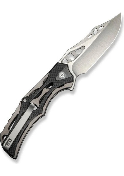 Biophase Flipper & Button Lock Knife Aluminum & Black G10 Handle Çakı modelleri