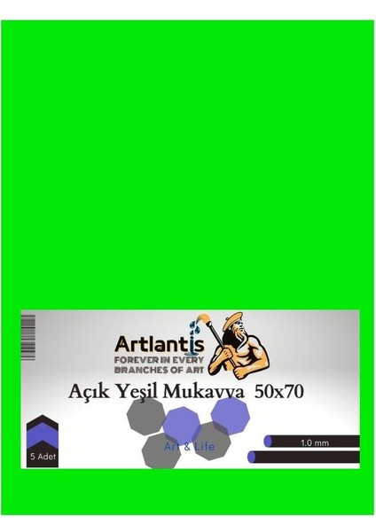 Renkli Mukavva 50X70 5 Adet Artlantis Renkli Mukavva 5 Adet