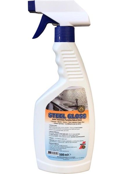 Steel Gloss Çelik Parlatma Bakım Sıvısı 500 ml