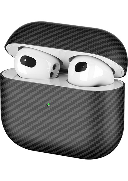 Airpods 3. Nesil Airbag 43 600D Karbon Fiber Kulaklık Kılıfı