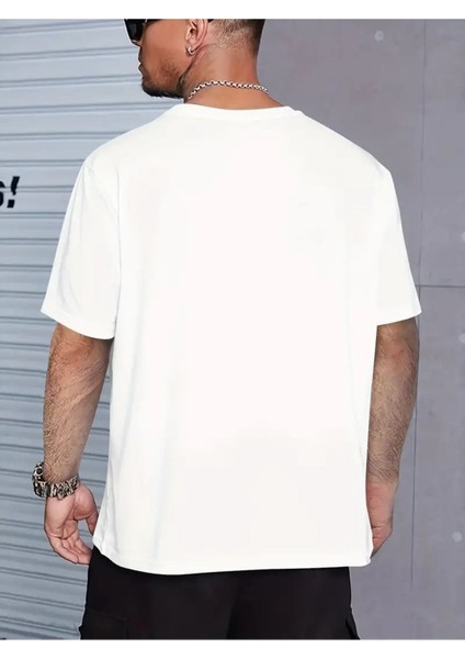 Erkek Relax Trend Ayı Basklı T-Shirt Yeni Sezon Oversize Salaş fırsatları