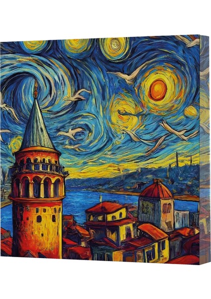 Vivago Art Van Gogh 5 Galata 14X20 Çizgili DEFTER-15X15 Çizgisiz Defter Seti (320 Sayfa)