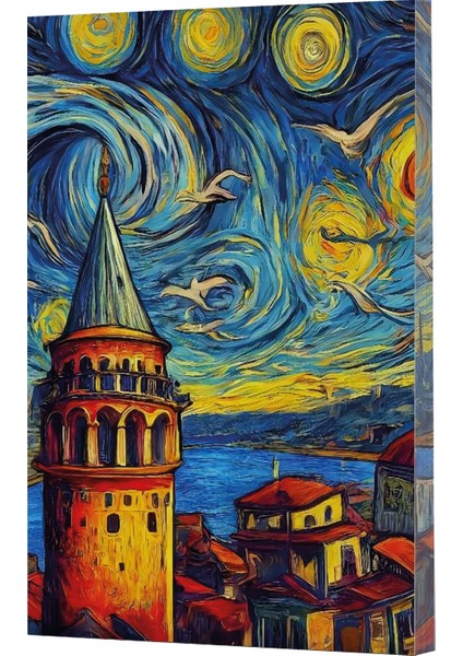 Vivago Art Van Gogh 5 Galata 14X20 Çizgili DEFTER-15X15 Çizgisiz Defter Seti (320 Sayfa)