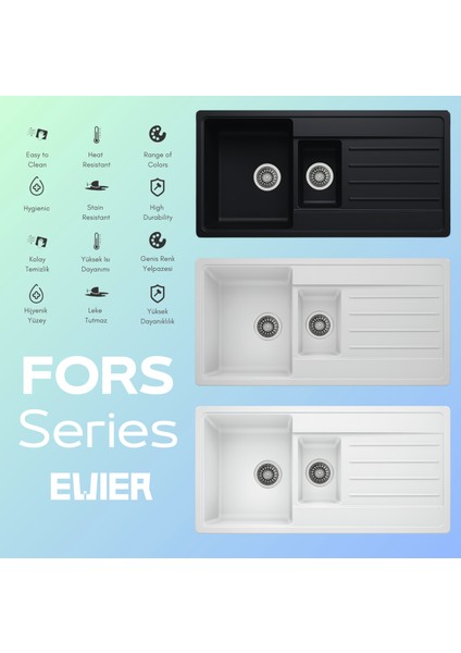 Granit Evye Fors Series 1.5 Göz I 100X50 modelleri