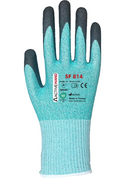 SF814 Köpük Nitril Yarım Kaplı D Kesilmez Montaj Eldiveni No:9