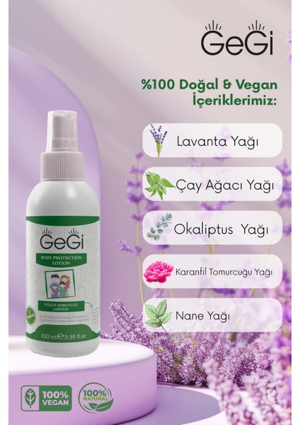Doğal Sprey Losyon, Tüm Vücut Bebekler Için Güvenli 100ml fırsatları