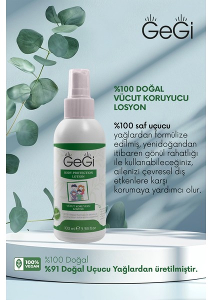 Doğal Sprey Losyon, Tüm Vücut Bebekler Için Güvenli 100ml indirimleri