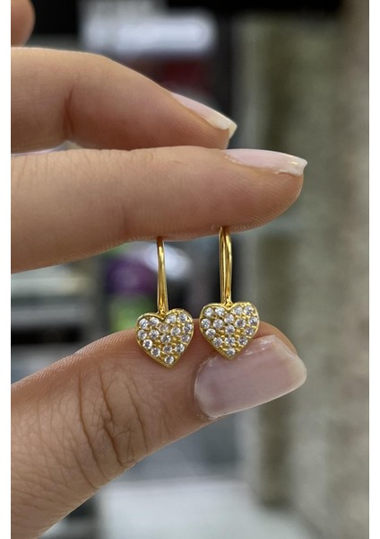 Gümüş Kalpli Çocuk Küpesi IS12S modelleri